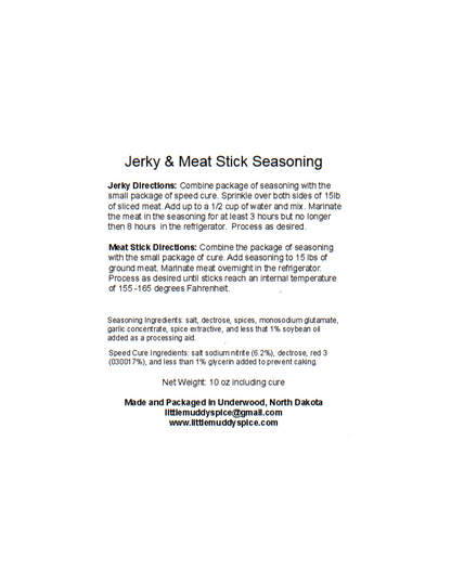 Jerky & Meat Stick Seasoning
